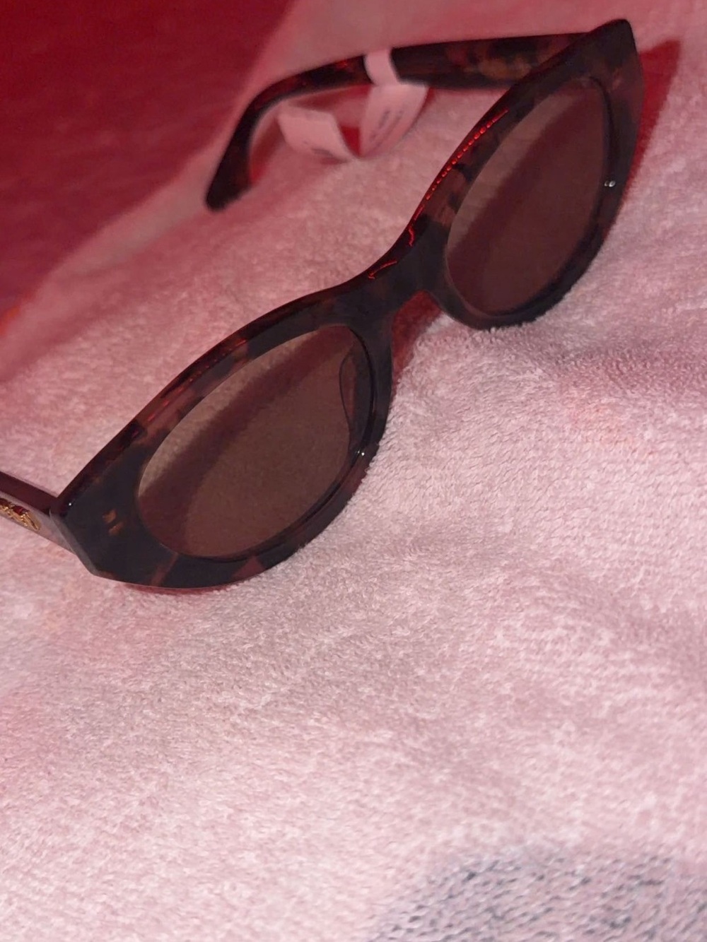 Tortoiseshell Cat-Eye Sunglasses - Brown Lenses